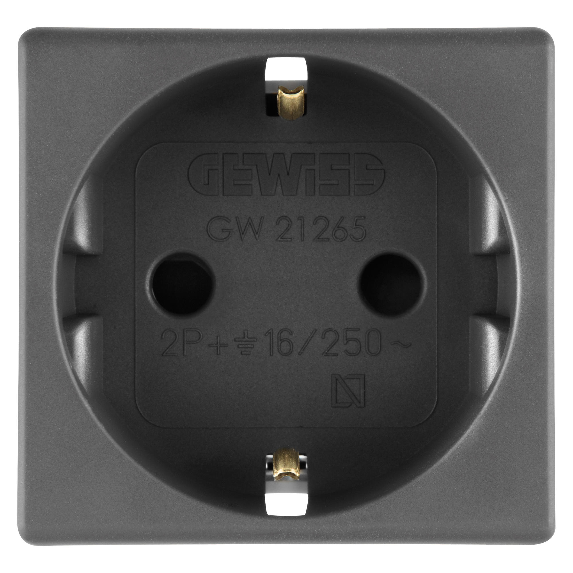 PRIZA SCHUKO 2P+E 16A NEGRU SYSTEM